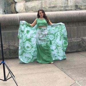 2piece hand tye dyed elegance. Skirt and Top